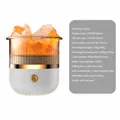 Difusore de aromas ultrasónico de piedra de sal blanca con tanque de 120ml y luz cálida - Difusor de Aromas de Piedra de Sal (930B) / Blanco