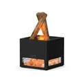 Humidificador de aromaterapia con simulación de llama 3D negra y tanque de 240 ml - Humidificador con Forma de Hoguera (327B) / Negro