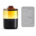 Difusor de aceites esenciales efecto llama 3D negro, capacidad de 200 ml. - Humidificador de Llama de Simulación (HX31) / Negro