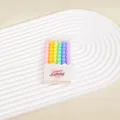 6er Set spiralförmige Geburtstagskerzen in Macaron-Farben, 9,5 cm lang für Torten - Macaron Spiral Kerzen (6 Stk/Box)