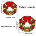 Dekorativer Weihnachtsmaske-Fensteraufkleber mit Produkt- und Endgrößen in Zoll - Grüne Tanne und Rote Schleife Goldene Glocke Stil (JDT-A21)
