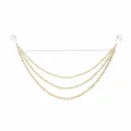 Three-layer pearl chain decoration for Christmas tree with gold bead details 44.5g - Style 1 (With Gold Beads)