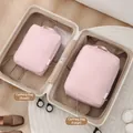 2-piece set of pink travel packing cubes for efficient suitcase organization and storage - Two-Piece Set / Dusty Pink