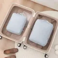 Fog blue 2-piece travel packing cube set for efficient suitcase organization and storage - Two-Piece Set / Foggy Blue