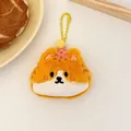 Schattige oranje kat pluche sleutelhanger met feesthoedje voor de tasdecoratie - Feest Oranje Kat Pluche Hanger Dubbel Gebruik