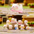 Collezione di figurine gatto blind box con 8 modelli regolari e 1 stile misterioso - Uno a Caso / Settimana della Fortuna del Gatto (392)