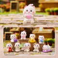 Collection of nine cute miniature cat blind box figurines for desktop home decoration - Good Meow Daily (-393) / Full Set (Box of 8)