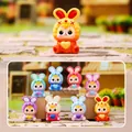 Cute rabbit-themed Lam blind box figurines collection in various colorful pastel styles - Sweetheart Rabbit Series / Pack of 8 (Full Box)