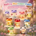 Rotating mushroom house blind box figure with glowing base and cute character designs - Rotating Mushroom House Series (Box of 6) / Full Box Set