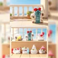 Creative cute cat resin figurines blind box collection set for desktop decor - Cat Refuses Internal Friction (A032) / Set of 6