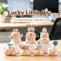 Set of 7 adorable pig blind box figurines for desk decor, including hidden style - Little Fortune Pig (M508) / Set of 6