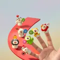 Creative resin cat blind box finger puppets mini figurines for cute home office desk decor - Fingertip Cat Word Judge (0338) / Set of 6