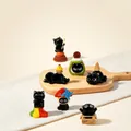 Set di figure gatto nero creativo con temi dessert e mulino a vento per scrivania - Laboratorio Rotante del Gatto Nero (0335) / Uno a Caso