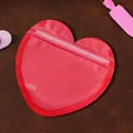 Rote herzförmige wiederverschließbare Schmucktasche, 15x15 cm für kleine Geschenke - 15*15cm / Rot