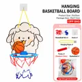 Set canestro da basket sospeso per bambini con design a pecora e accessori da interno - Borsa OPP - Pecora (Tabellone da Basket Pieghevole in Cartone)