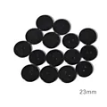 Klassische 23mm schwarze Harzknöpfe mit zwei Löchern zum Nähen und für Bastelarbeiten - Schwarzer Brotknopf / 36L (Durchmesser 23mmxDicke 2.5mm) 30 Stück/Packung