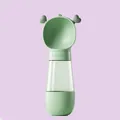 Borraccia portatile verde multifunzione per cani con graziose orecchie a cuore. - Stile Carino Conservazione Cibo Verde