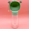Borraccia portatile verde per acqua per cani e animali domestici con dettagli a cuore - Stile Carino Piccolo Verde