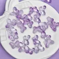 Purple gradient glass butterfly beads for DIY jewelry making 15x10mm - 15x10mm / Light Purple Butterfly (L148#)