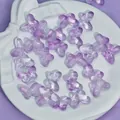 Paarse glazen vlinderkralen voor DIY-sieraden maken 15x10mm - 15x10mm / Lichtpaarse Vlinder (L148#)