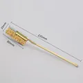 Langlebige Fugenreinigungsbürste mit Messingdraht für Badezimmerfliesen, 235 mm - Verkupferte Drahtmesserbürste / 235 mm