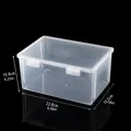 Clear plastic rectangular storage box with snap lid, size 22.8x15.7x10.8cm for home organization. - 706 (22.8*15.6*11cm)
