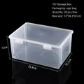 Clear plastic storage box 25.8x18.2x12cm for jewelry accessories and small items - 707 (25.8*18.2*12cm)