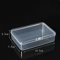 Transparent plastic mini jewelry storage box 10.5x7.5x2.5cm for earrings and small items - 10.5 Long Box (10.5*7.5*2.5cm)