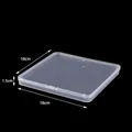 Transparent 18cm square plastic storage box for jewelry and accessories, 1.5cm slim design - 15180 Square Box (18*18*1.5cm)
