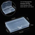 Small transparent plastic rectangular storage box for jewelry and accessories organizing - 13.5 Rectangular Box (13.5*8*3cm)