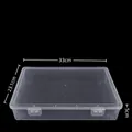 Portable transparent plastic storage box organizer for documents, size 33 x 23.1 x 5 cm - 3350 File Box (33*23.1*5cm) / Clear