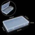 Rectangular clear plastic storage box for jewelry and accessories with dimensions - 19.5 Empty Box (19.5*11.6*3cm)