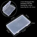 Transparent plastic storage box for jewelry and small accessories 17.5x10.7x2.6cm - 17.5 Rectangular Box (17.5*10.7*2.6cm)