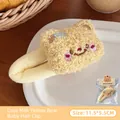 Schattige pluche gele beer haarclip accessoire voor rugzak en kleding decoratie voor meisjes - 1# Schattige Crème Gele Beer BB Clip