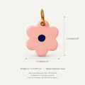 Élégant pendentif en acier inoxydable en forme de fleur rose pour bijoux et colliers DIY - Pendentif Fleur Rose Pâle