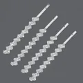 Set van vier luxe zilveren haarspelden versierd met rechthoekige fonkelende zirkonias - Simple square hair clips 4 pack hs-j6755s-2