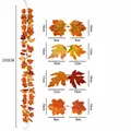 Details van de kunstmatige esdoornblad slinger van 200cm voor herfst woondecoratie - 26-Kops Herfstoogst Ahornblad Slinger (6) / 200cm
