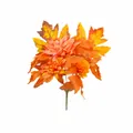 Ramo de flores de otoño artificiales con hojas de arce para decoración de cosecha - Ramo de Simulación de Otoño-B200