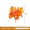 Autumn artificial flower bouquet with maple leaves for Thanksgiving harvest decor - Simulation Autumn Bouquet-B200