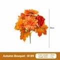 Artificial autumn bouquet with sunflowers and maple leaves for Thanksgiving harvest decor - Simulation Autumn Bouquet-B189