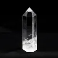 Natural clear quartz hexagonal crystal point wand for home decor and energy healing - White Crystal / Length 4-5cm