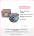 Scented candle in decorative tin featuring refreshing jasmine and floral-fruity notes - Jasmine / Box Packaging