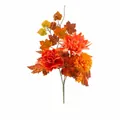 Bouquet d'automne artificiel réaliste avec feuilles d'érable pour décoration de récolte - Bouquet de Simulation d'Automne-B195
