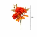 Bouquet d'automne artificiel avec feuilles d'érable pour décor, 34cm - Bouquet de Simulation d'Automne-B197