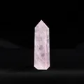 Natural pink rose quartz crystal column hexagonal single point prism for healing - Rose Quartz / Length 4-5cm