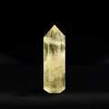 Polished natural lemon yellow crystal point hexagonal single tip healing stone decoration - Citrine / Length 4-5cm
