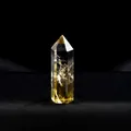 Natural Brazilian yellow citrine hexagonal crystal wand point for home decor healing - Citrine / Length 4-5cm