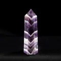 Natural chevron amethyst hexagonal crystal pillar point in dreamy purple style - Dream Amethyst / Length 4-5cm