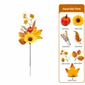Bouquet d'automne artificiel avec citrouille, tournesol et feuilles d'érable pour déco - Bouquet de Simulation d'Automne-B367