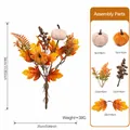 Bouquet d'automne artificiel citrouille et érable pour déco fête des récoltes - Bouquet de Simulation d'Automne-B353